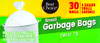 Small Garbage Bags - 30ct Box