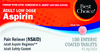 Safety Coted Aspirin Tablets - 100ct Box