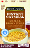 Instant Oatmeal, Maple & Brown Sugar, 10ct - 15.1oz Box