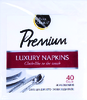 Premium Cloth-Like Dinner Napkins - 40ct Plastic Pack