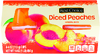 Yellow Cling Diced Peach Cups in 100% Juice, 4ct