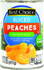 No Sugar Added Peach Slices in Water