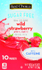 Sugar Free Wild Strawberry w/ Caffeine Mix, 10ct - 1.1oz Box