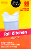 Tall Flap Tie Bags - 80ct Box