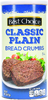 Plain Bread Crumbs - 15oz Canister
