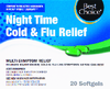 Night Time Cold & Flu Relief Softgels - 20ct box