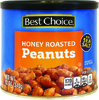 Honey Roasted Peanuts - 12oz Canister