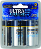 D Ultra Alkaline Batteries, 4ct