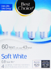 43W Soft White Halogen Bulbs, 4ct - 620 Lumens