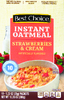 Instant Strawberries & Cream Oatmeal, 10ct - 12.35oz Box