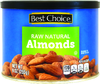 Raw Natural Almonds - 9oz Canister