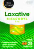 Bisacodyl Laxative Tablets - 25ct Box