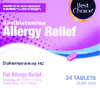 Antihistamine Allergy Relief Tablets, 24ct