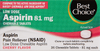 Chewable Low Dose Aspirin, Cherry Flavor - 81ct Box