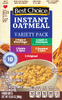Instant Oatmeal Flavor Variety, 10ct - 13oz Box