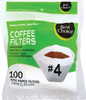 #4 Cone Coffee Filters, 100ct - Peg Bag