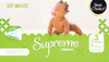 Supreme Diapers Sz3 - 80ct Box