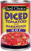 Diced Tomatoes w/ Habaneros, Hot -10oz Can