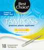 Unscented, Regular Absorbency Pearl Tampons - 18ct Box